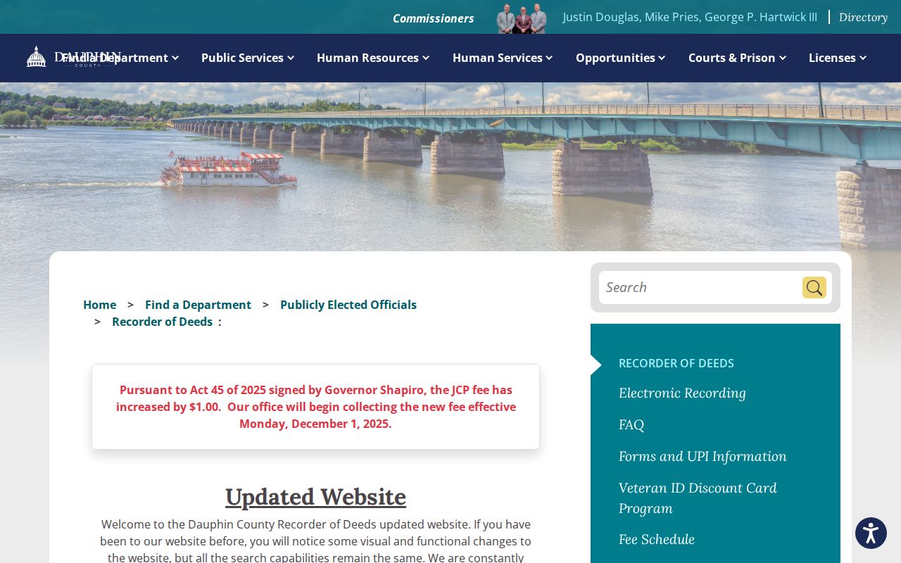 Dauphin County neighbors Recorder of Deeds office