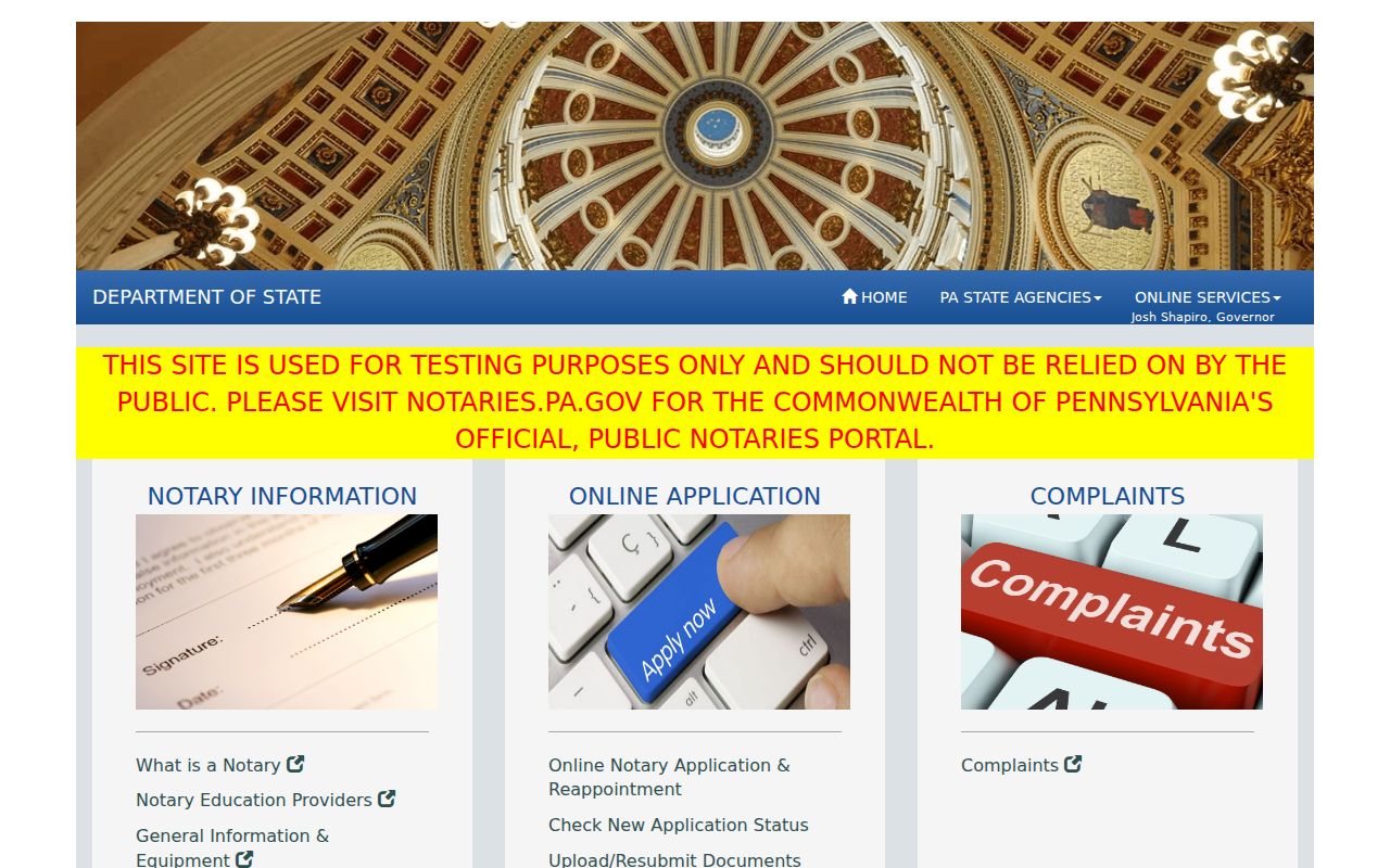 Dauphin County resident lookup using Pennsylvania notary commission verification